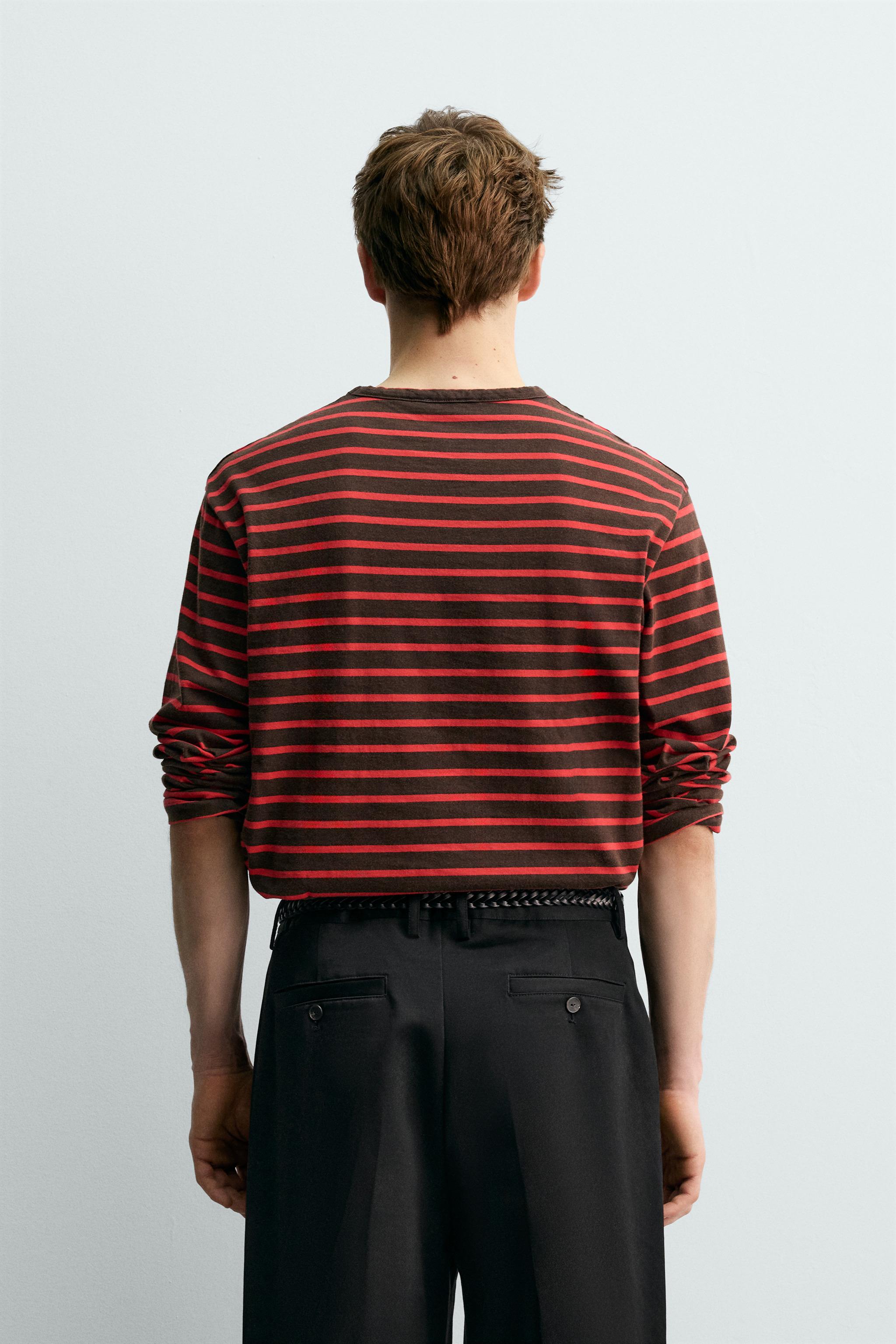 STRIPED JACQUARD T-SHIRT AARON LEVINE X ZARA